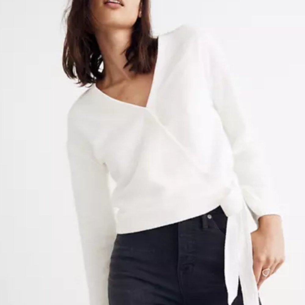 Madewell Texture & And Thread Wrap Top